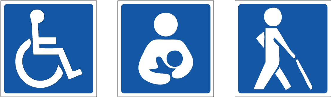 Consumidor Financiero - Handicapped No Parking Sticker (1167x373), Png Download