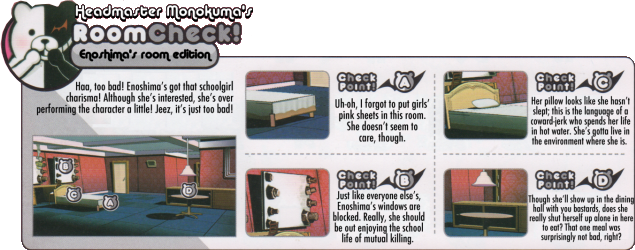 Junko Dorm Room Art Book - Danganronpa V3 Dorm Rooms (635x250), Png Download
