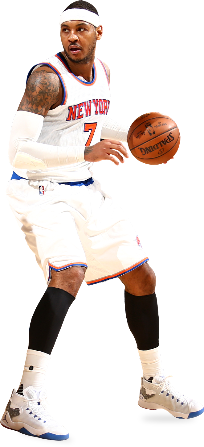 Carmelo Anthony No Background (662x1448), Png Download
