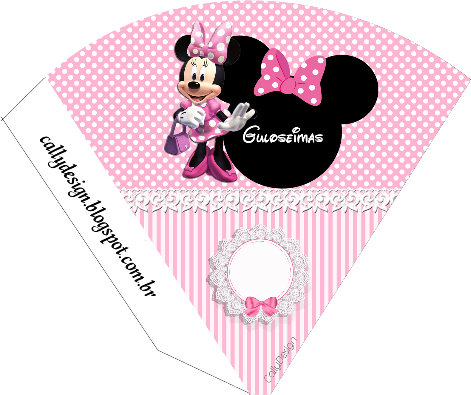Minnie Rosa Png - Roommates Disney Minnie Bow-tique Wall Sticker (1600x1334), Png Download