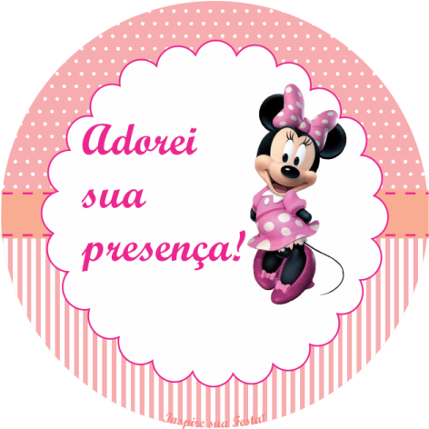 Saia Para Cupcake - Roommates Mickey & Friends - Minnie Bow-tique Peel (497x471), Png Download