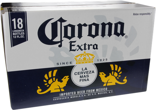 Corona Extra 18 Pack (600x426), Png Download