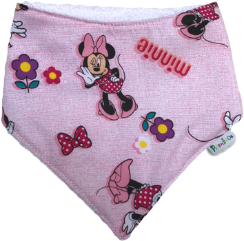 Babador Bandana Minnie Rosa Pe9177 - Fernando Maluhy Tecido Minnie (480x640), Png Download