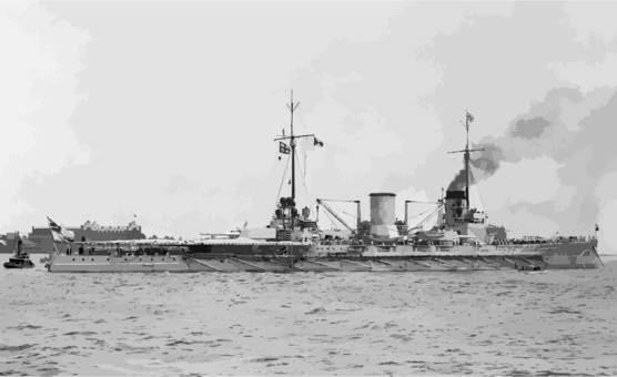 Ss Megantic Ship Sms Moltke Battlecruiser German Empire - High Seas Fleet Scuttling (556x340), Png Download