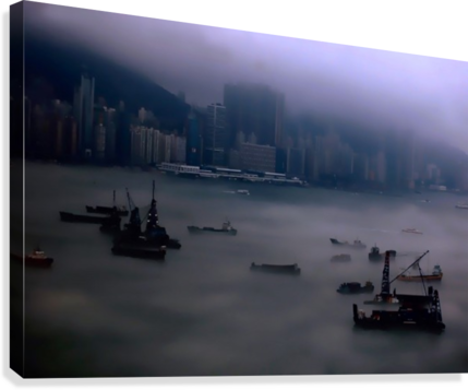 Foggy Day Canvas Print - Canvas Print (429x357), Png Download
