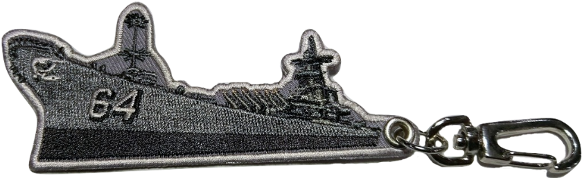 Battleship Wisconsin Embroidered Keychain - Keychain (900x900), Png Download