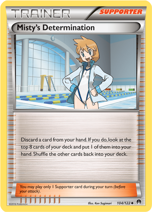 An All Night Party For Breakpoint - Misty's Determination Full Art (800x800), Png Download
