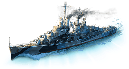 Atlanta - World Of Warships Uss Atlanta (601x300), Png Download