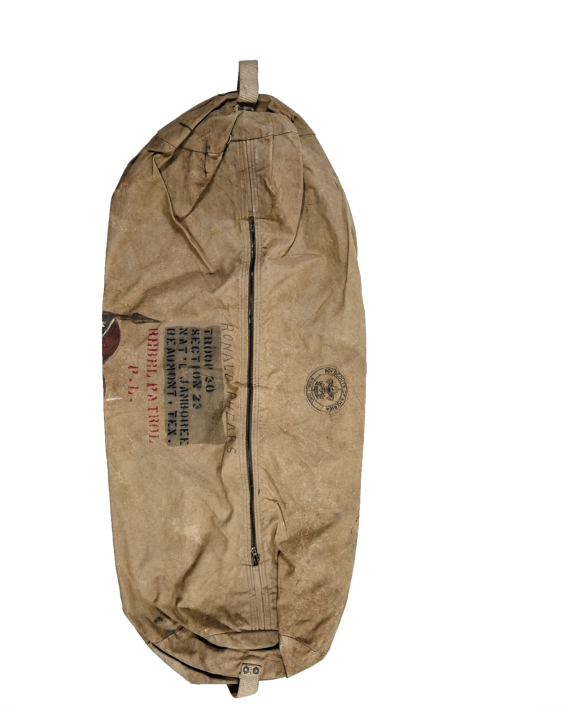 Rare Hand Painted Boy Scout Duffle W/ Confederate Flag (1000x1250), Png Download