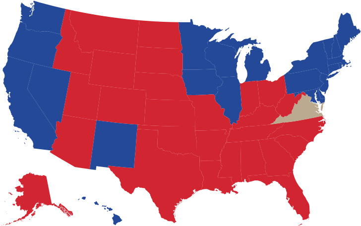 Here Is More Information About The Electoral College - Map Of States Trump Has Won (730x500), Png Download