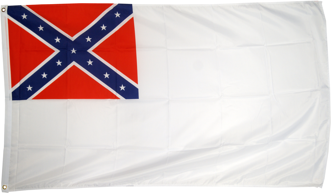Usa Southern United States 2nd Confederate Flag - Roblox Confederate Flag Decal (1500x998), Png Download