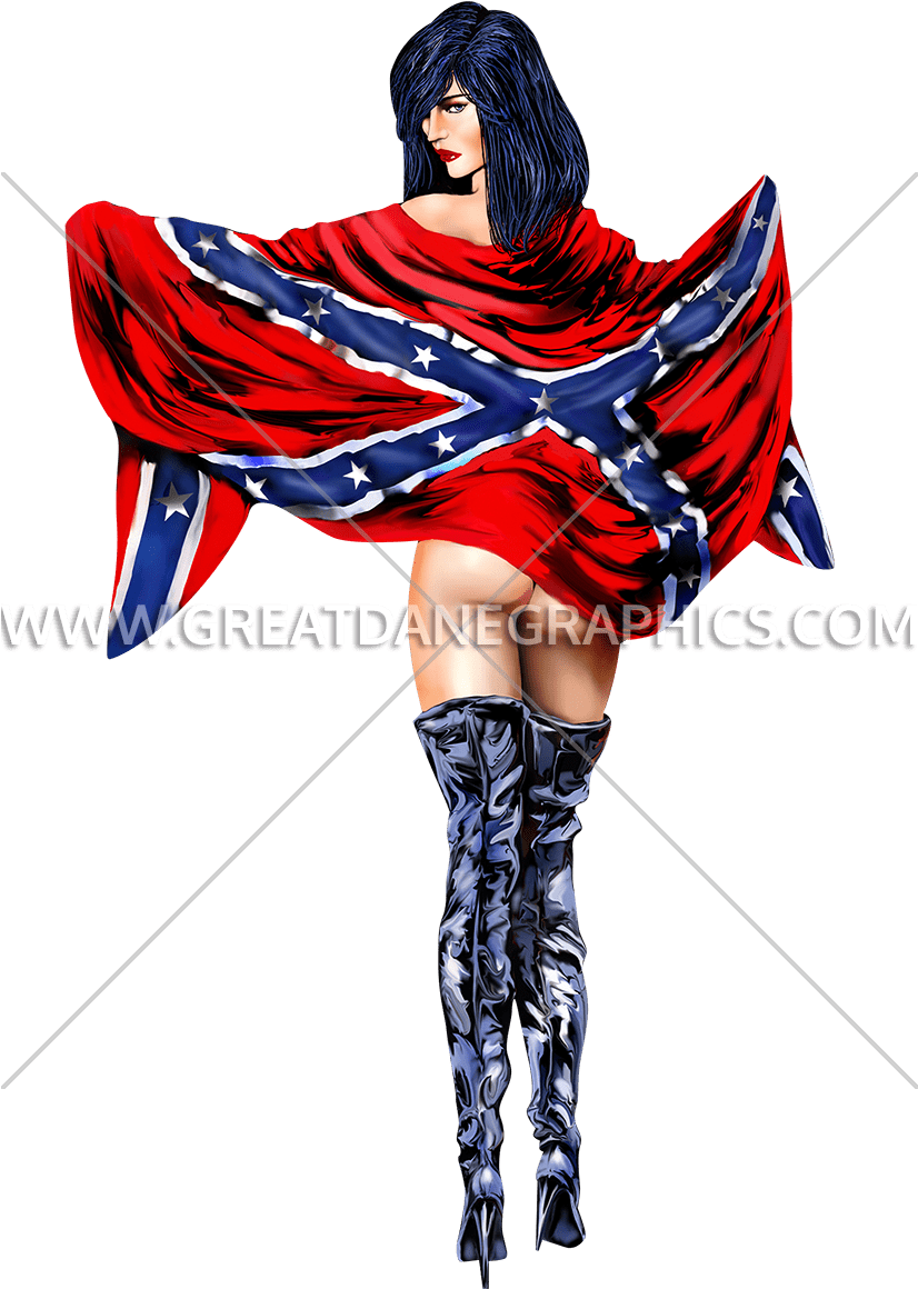 Confederate Girl Shirt (825x1205), Png Download