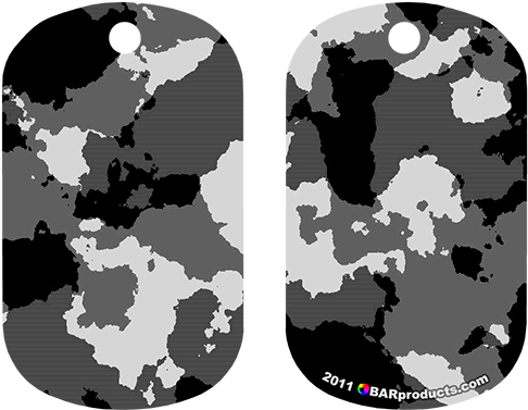 Dog Tag Bottle Opener - Black / Yellow Grunge Camo (500x500), Png Download