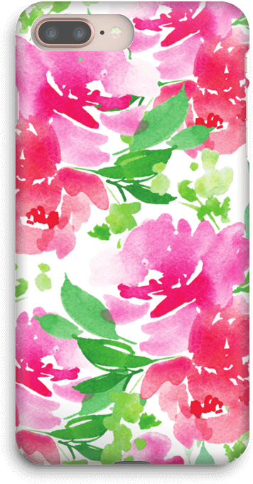 Floral Summer Case Iphone 8 Plus - Iphone (500x800), Png Download