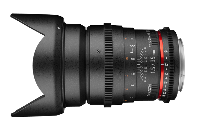 Rokinon Ef 35mm T1 - Rokinon 35mm Cine (800x450), Png Download