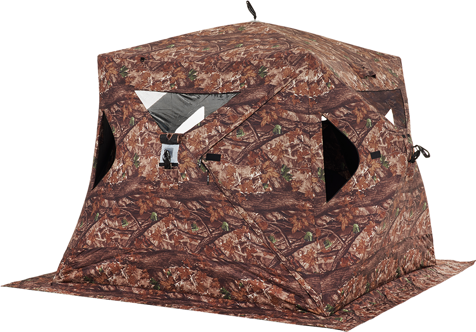 Big Foot™ Xl2000t Camo Sportsman Hub Shelter - Clam Big Foot Series Xl2000t Camo Sportsman Hub Shelter (1000x698), Png Download