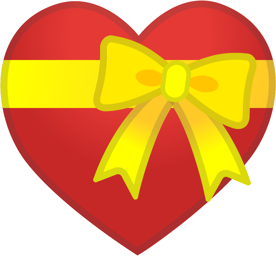 Download Svg Download Png - Emoji Corazon Con Lazo (1024x1024), Png Download