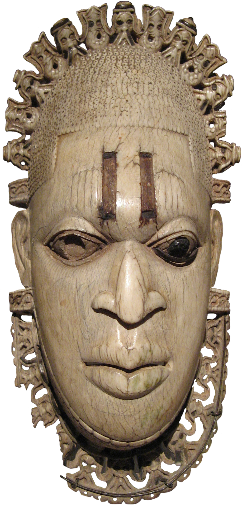 Edo Ivory Mask 18472 - Edo Mask (1032x2148), Png Download