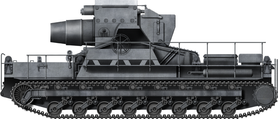 Drawn Tank Ww2 Gun - German Artillery Tank Ww2 (906x388), Png Download