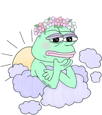 Overlay Image - Pepe The Frog Aesthetic (433x419), Png Download