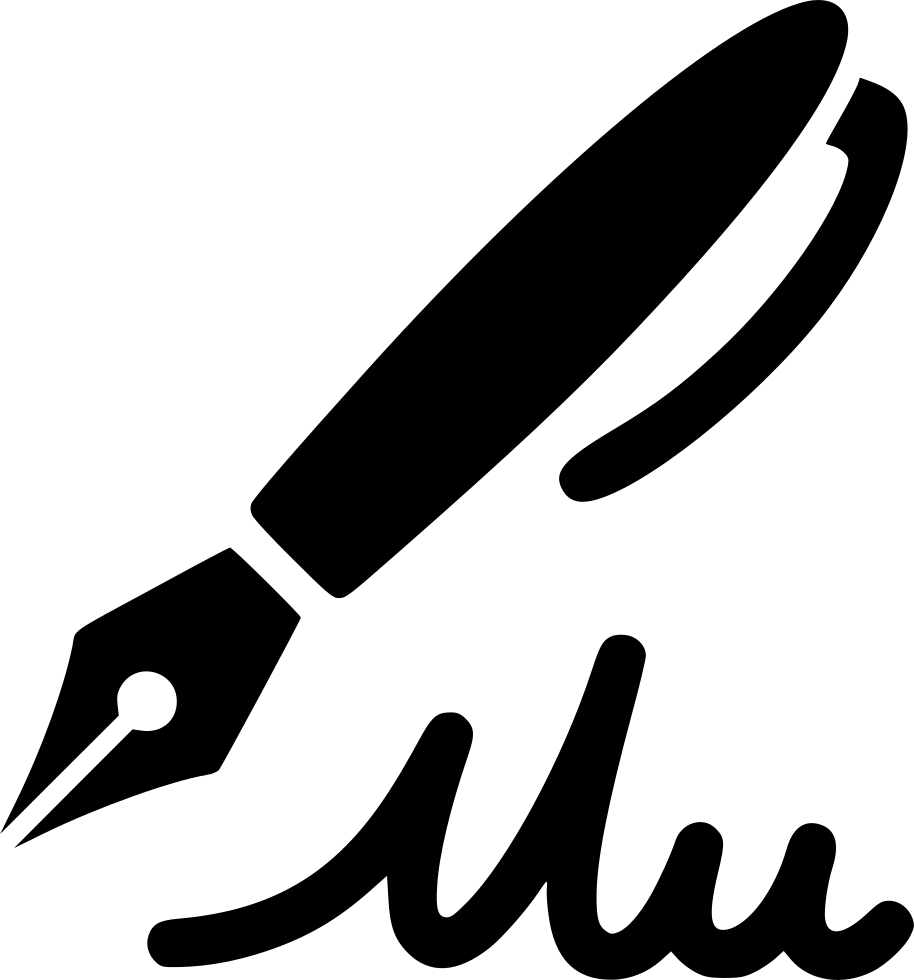 Pen Signature Comments - Signature Pen Logo Png (914x980), Png Download