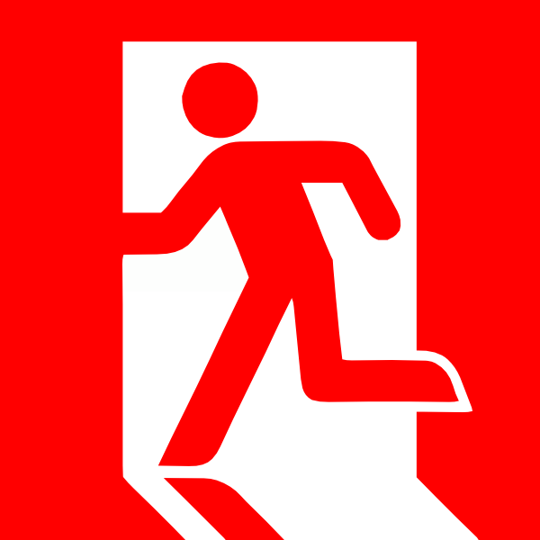 How To Set Use Emergency Exit Clipart (600x600), Png Download