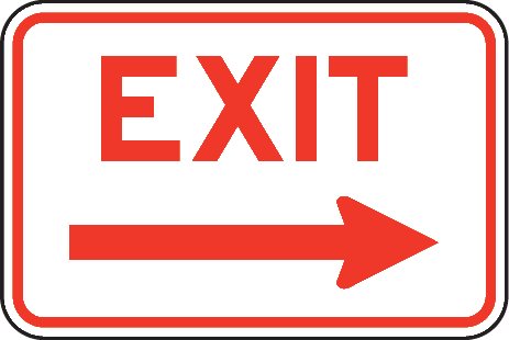 Exit Png - Entry And Exit Signs (463x310), Png Download