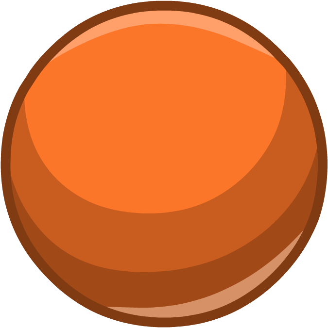 Orange Blob From Penguin Style Jan - Orange Blob (675x676), Png Download