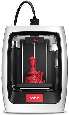 Robo - Robo 3d R2 3d Printer - Wireless (477x478), Png Download