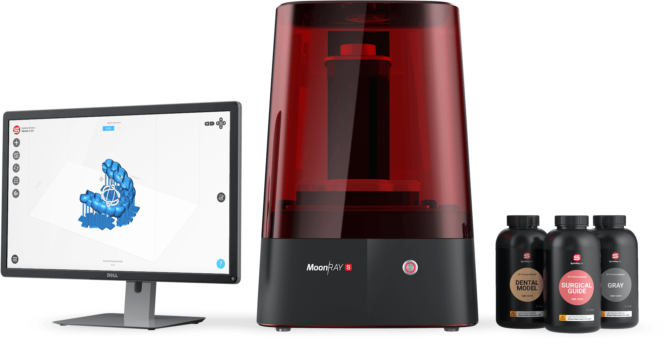 Moonray 3d Printer (2265x1141), Png Download