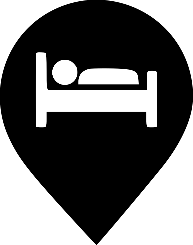 Hotel - Line Icon Black And White (770x980), Png Download