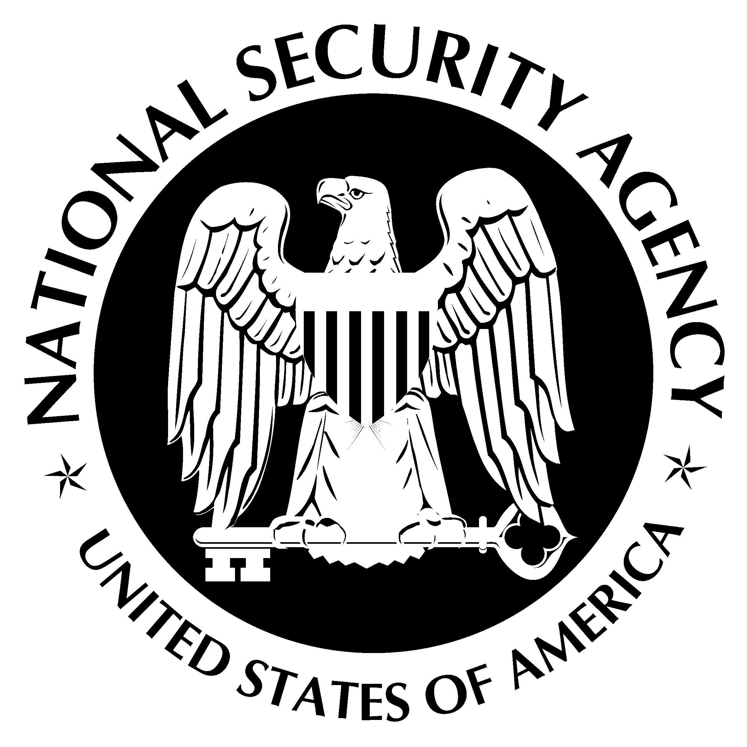 Nsa National Security Agency Logo Black And White - Shri Gujarati Samaj B Ed College Indore (2400x2400), Png Download