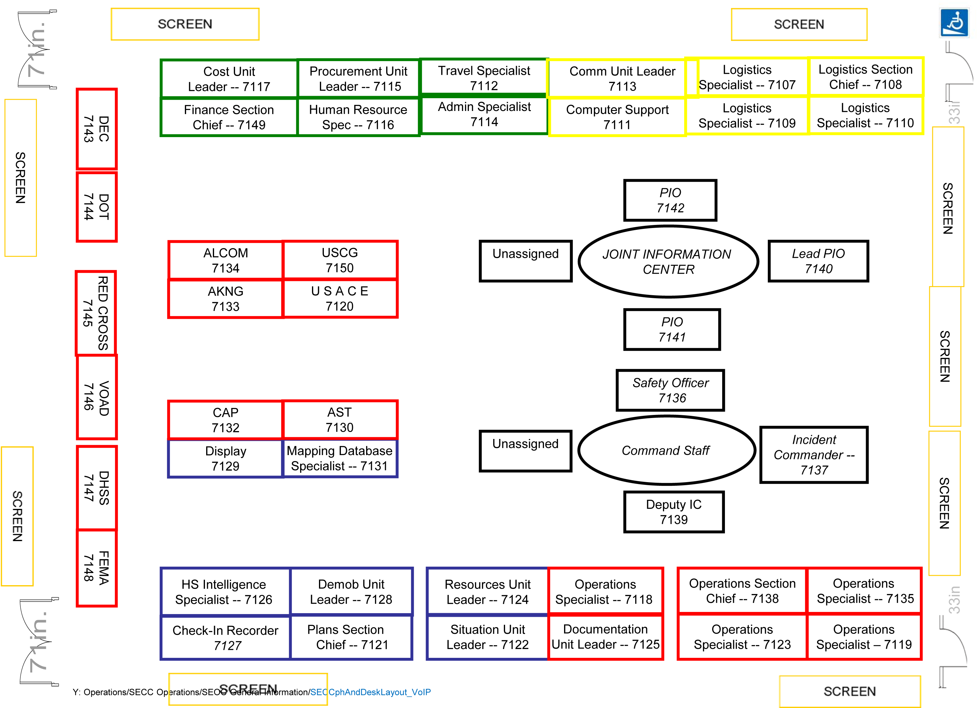 Seoc Room Layout - Diagram (3213x2329), Png Download