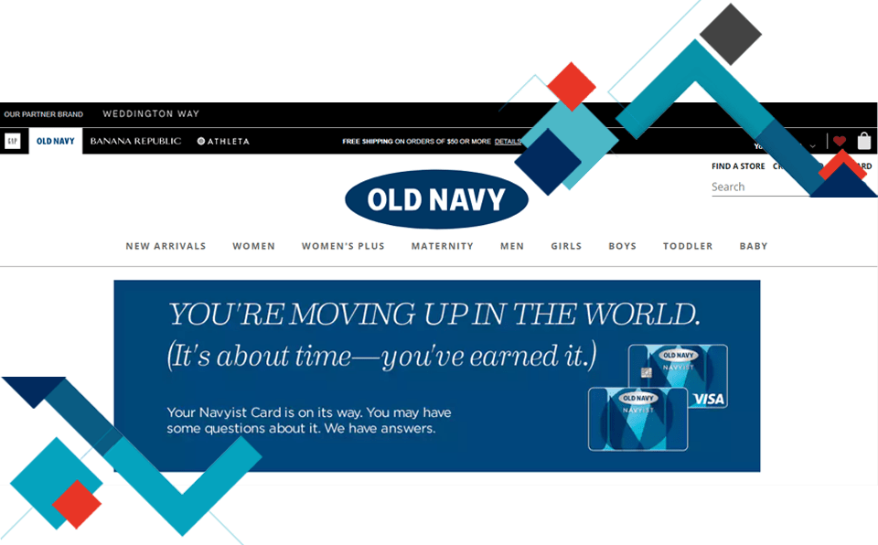 Old Navy Credit Card Center Cardwithcard Com - Old Navy (960x596), Png Download