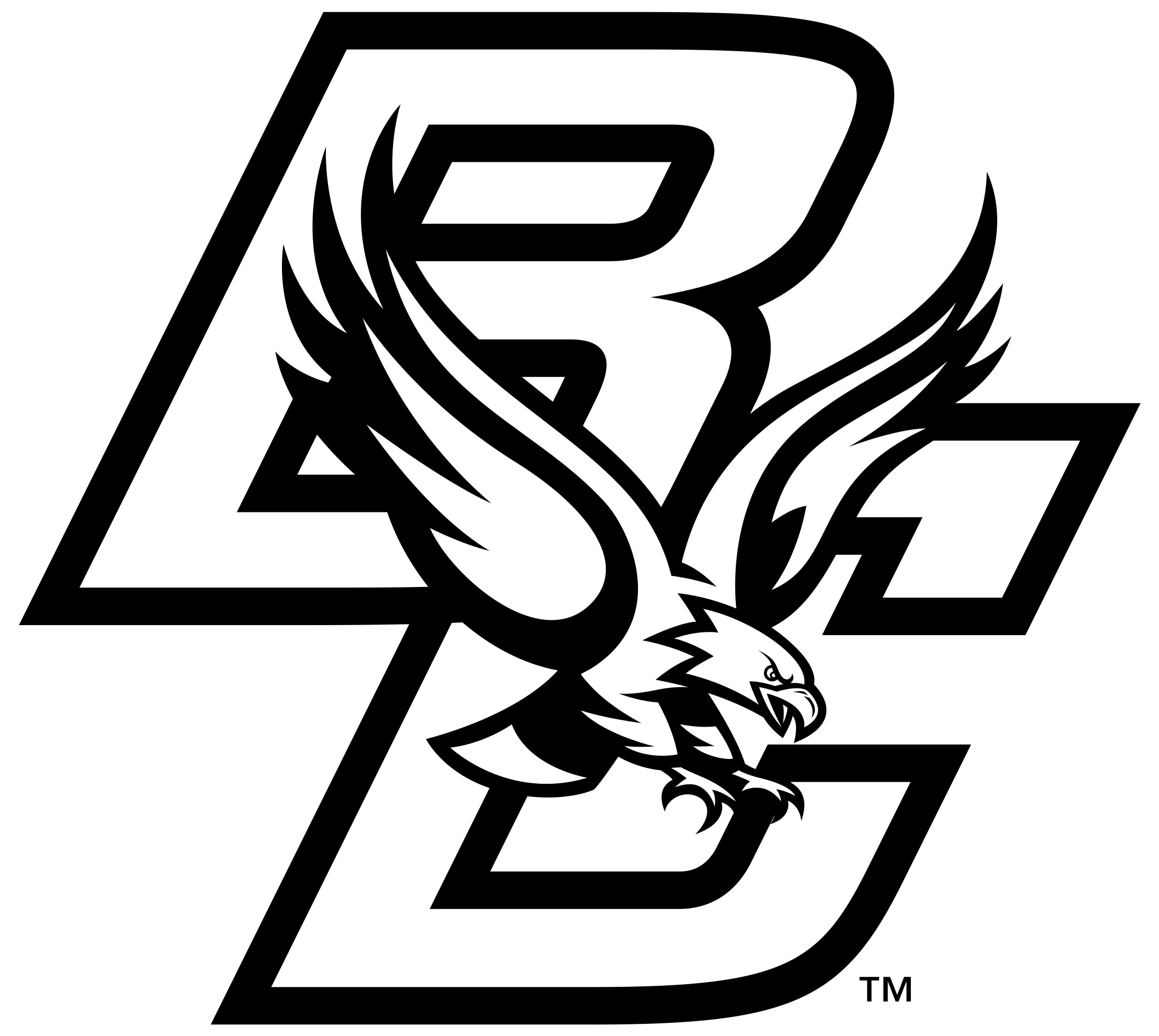 Boston College Eagles 03 Logo Png Transparent - Boston College Eagles Coloring Page (2400x2400), Png Download