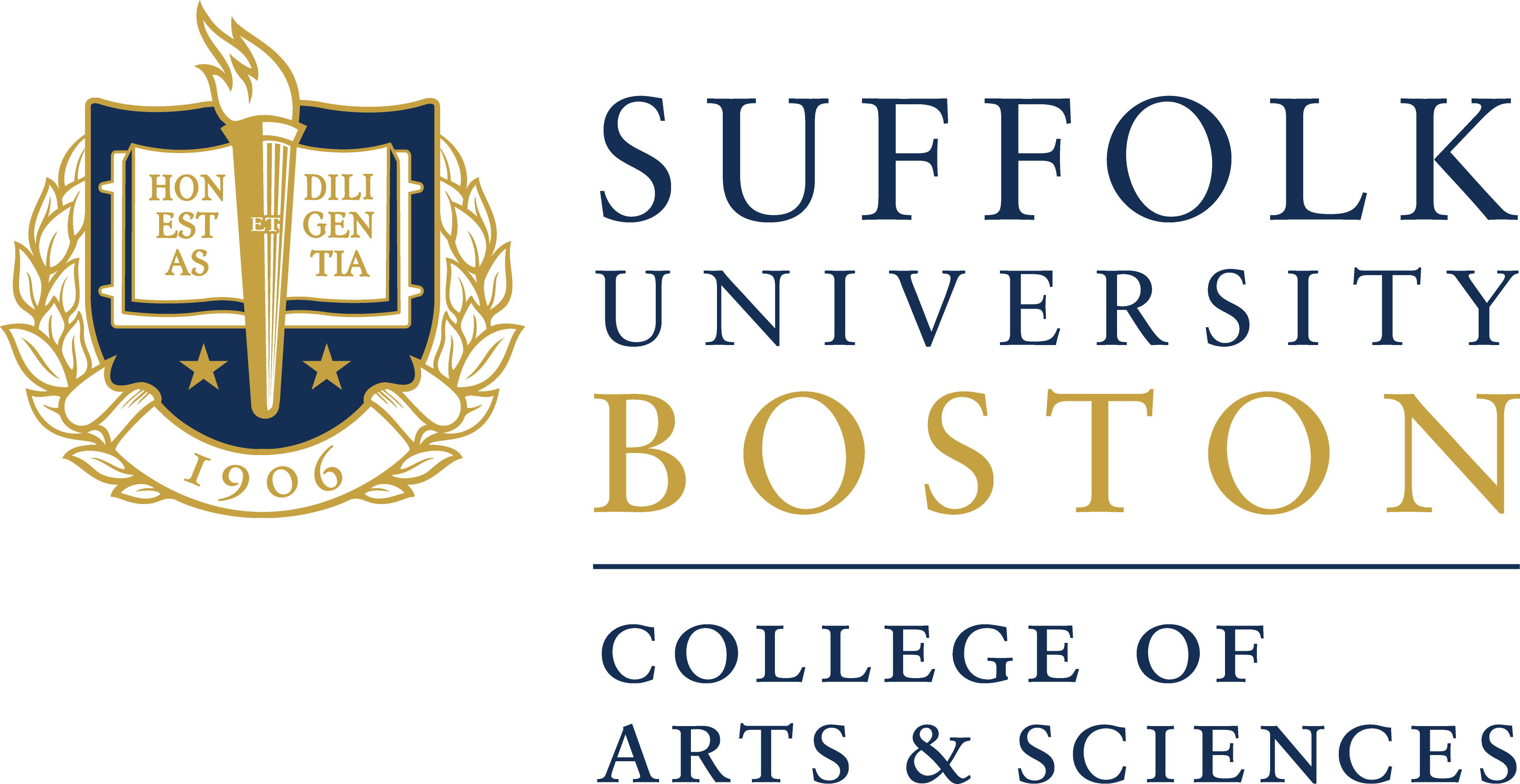 Suffolk University Boston College Of Arts & Sciences - Suffolk University Boston Logo (3674x1895), Png Download