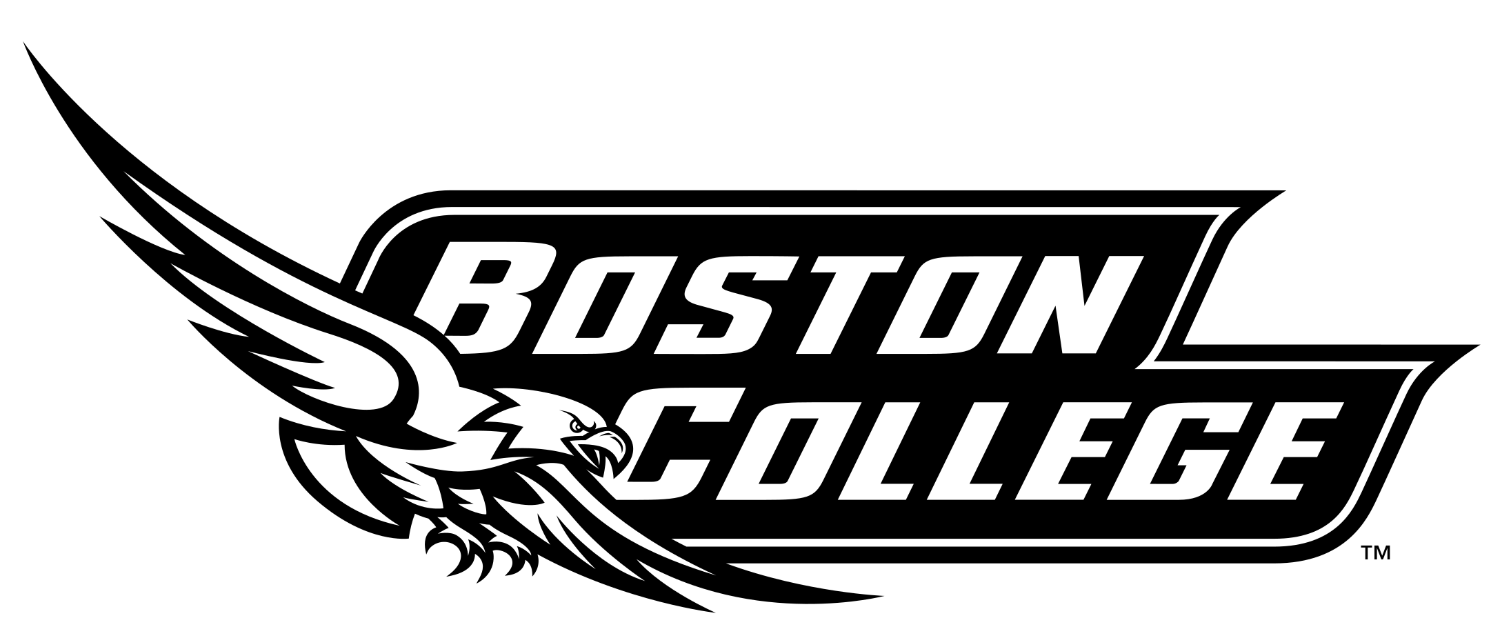 Boston College Eagles Logo Png Transparent - Boston College Logo Black And White (2400x2400), Png Download