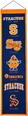 Syracuse Orange Wool 8"x32" Heritage Banner (500x500), Png Download