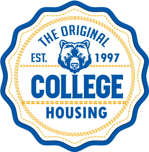 Logo Ucla Off Campus Housing Options Dorms Student - Mitch Please Bear Logo Trucker Hat (504x517), Png Download