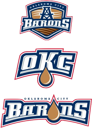 Okc Barons New Logos - Oklahoma City Barons Logo (377x499), Png Download