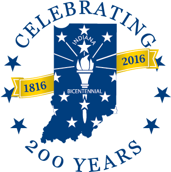 Indiana Has Been Endorsed As A Legacy Project By The - Indiana Bicentennial Logo (348x348), Png Download