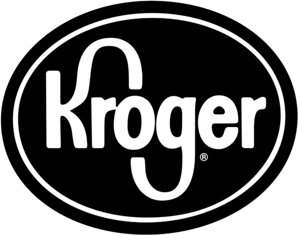 Kroger Logo - Kroger Logo White Png (590x465), Png Download