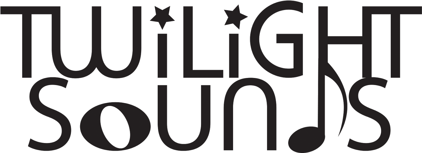 Twilight Sounds- Logo, Flyers And Stickers - Graphics (1600x647), Png Download