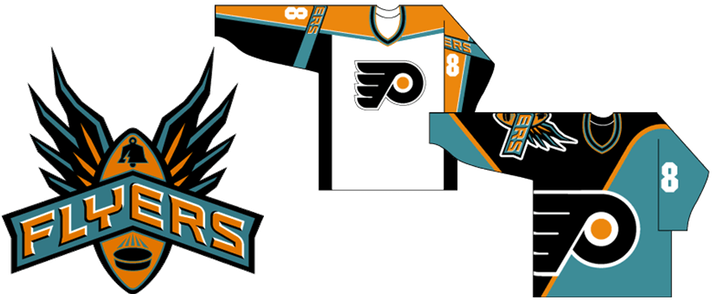 I Would Be Curious To See How They Look With A Slightly - Philadelphia Flyers Teal Jersey (720x300), Png Download