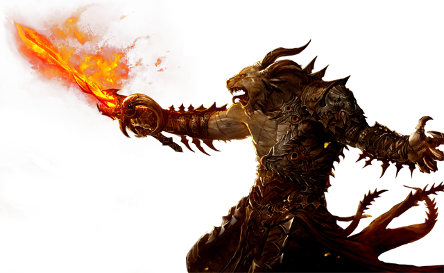 Guild Wars 2 - Guild Wars 2 Render (640x393), Png Download