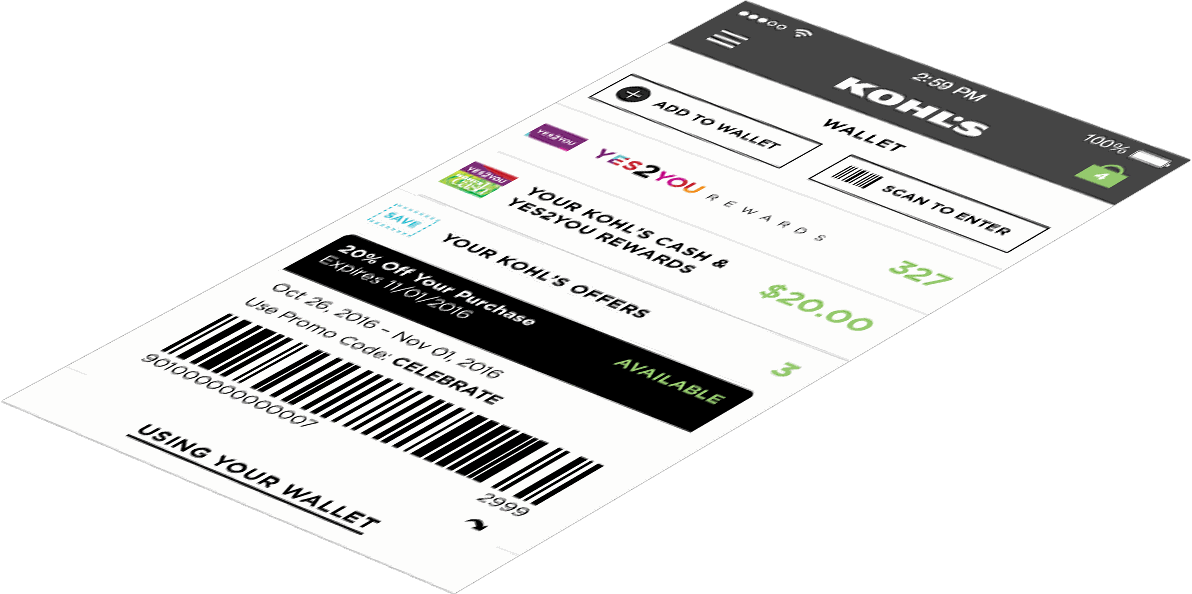 Kohl's Yes2you Rewards Members - Label (1192x594), Png Download