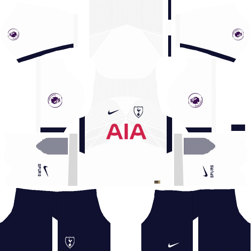 Tottenham Home Kit Dream League Soccer - Dream League Kit Tottenham (509x510), Png Download