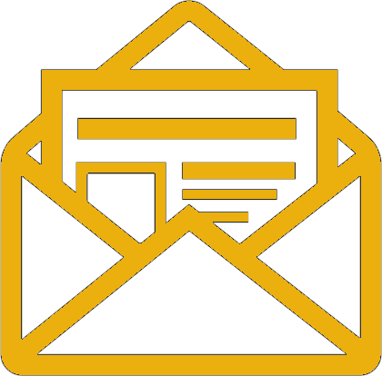 Newsletter - White Email Clipart Transparent (420x414), Png Download
