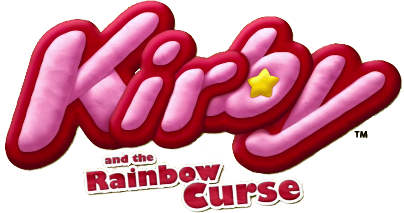 Kirby And The Rainbow Curse Logo - Kirby And The Rainbow Curse Logo Png (819x460), Png Download
