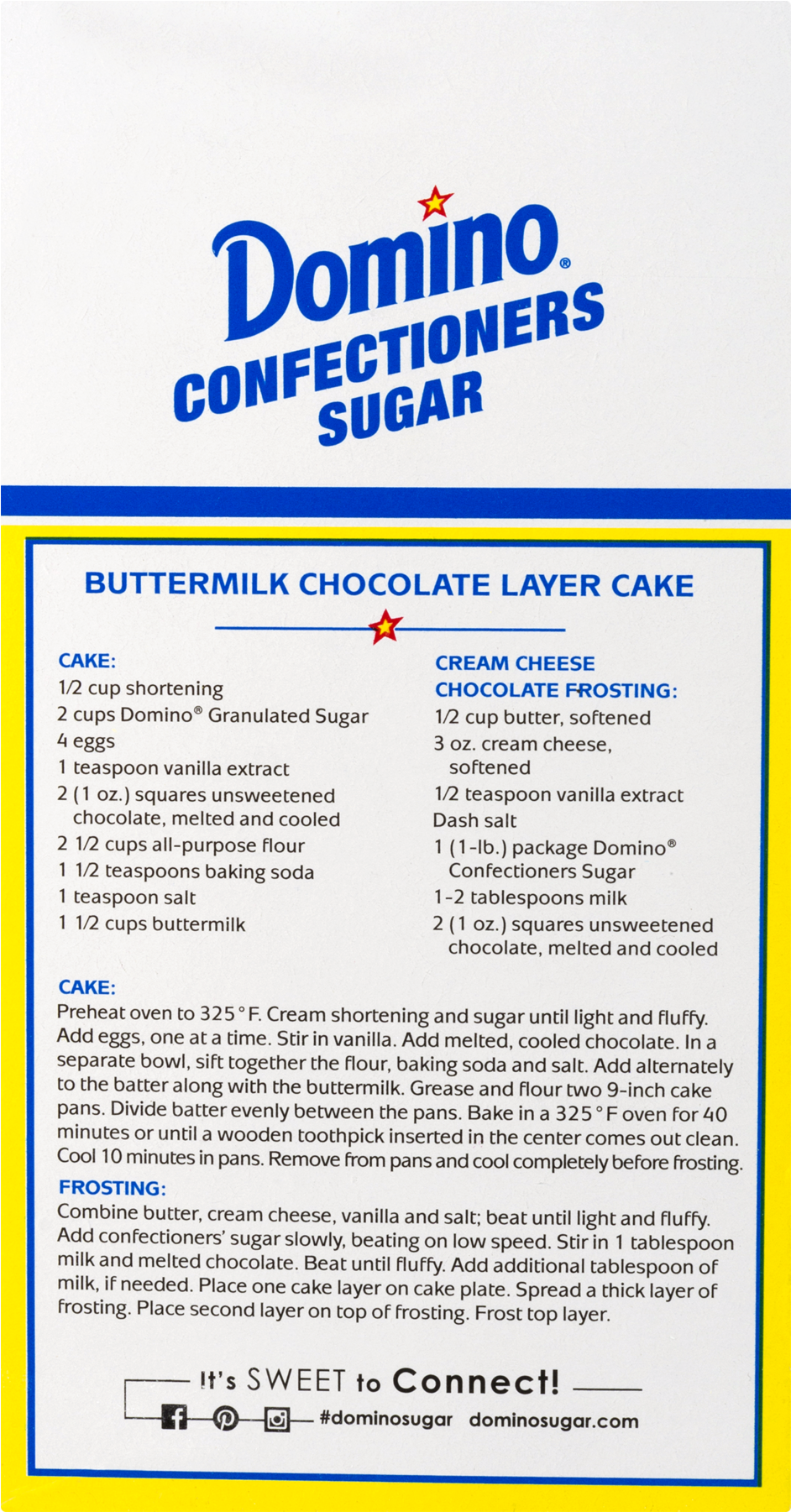 Domino Confectioners Sugar - 1 Lb Box (1800x1800), Png Download